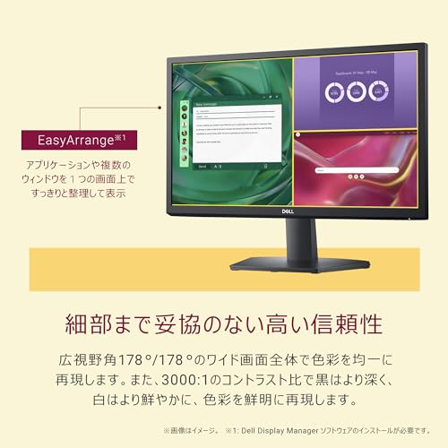 【Amazon.co.jp限定】 Dell SE2225HM-A 21.5インチ モニター(5年保証/FHD/VA,非光沢/HDMI1.4x1,VGAx1/傾き調整)の特徴・詳細 画像