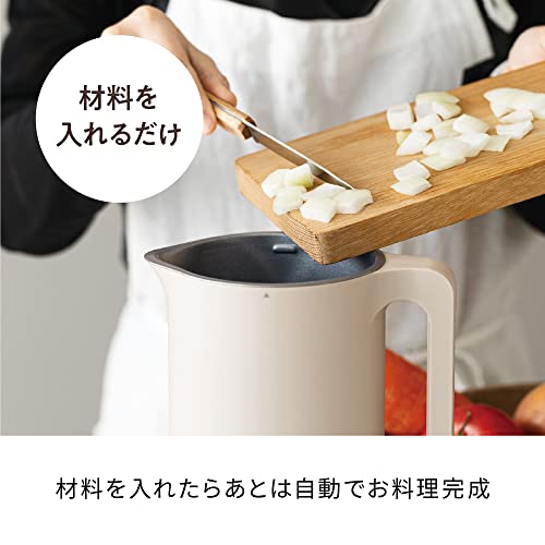 ［日本正規品］recolte レコルト 自動調理ポット スープメーカー 大容量 約600ml 30レシピ 豆乳メーカー 全自動 ポタージュ 洗いやすい 多機能 レシピ本付き 離乳食 おかゆ 加熱式 クリームホワイト RSY-2(W)の特徴・詳細 画像