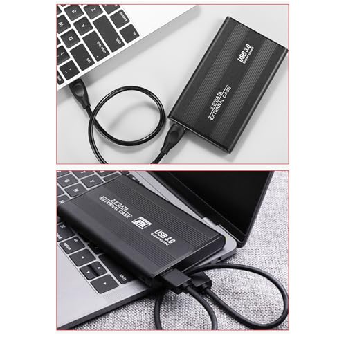 Docooler 外付けハードドライブ、2.5インチ USB 3.0 外付けハードディスクドライブ バックアップストレージ、プラグアンドプレイ、500G/1T/2T 外付けハードディスクドライブ、PC、ノートパソコン、コンピューター用 - ブラック/レッド/ブルー/シルバーの特徴・詳細 画像