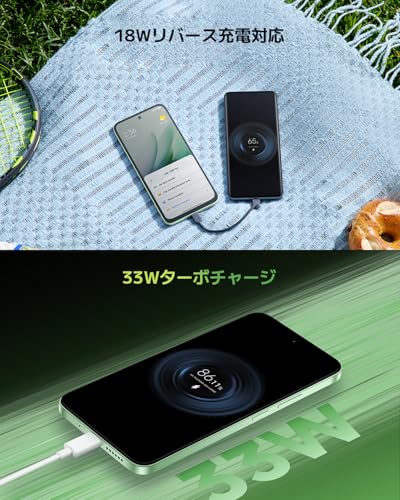 シャオミ(Xiaomi) SIMフリースマートフォン REDMI 15 5G 8+256GB 7000mAh 大容量バッテリー 33Wチャージ 5G対応 6.9インチFHD NFC/FeliCa対応 Snapdragon 6s Gen3 5000万画素AIカメラ IP64防滴防塵 docomo/au/SoftBank/Rakuten Mobile 回線対応 チタングレーの特徴・詳細 画像