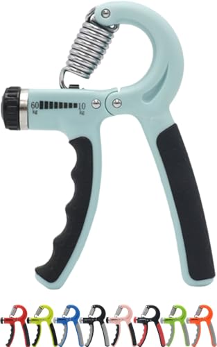 スポギア ハンドグリップ 握力 トレーニング 筋トレ 可変式 グリッパー リハビリ 子供 (ライトブルー) 1