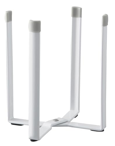 山崎実業(Yamazaki) ポリ袋ホルダー ホワイト 約W12×D9.5×H16.5cm プレート Plate 水切り 三角コーナー 卓上ゴミ箱 スリムに折り畳める 6534の外観・全体像 画像