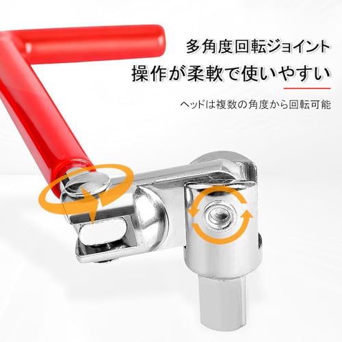 プラグソケット T型ハンドル 14+16+18+21mmサイズ選択 プラグレンチ スパークプラグソケット Tハンドル ソケットレンチ 車 バイク 整備 プラグ交換 ユニバーサルタイププラグレンチ メンテナンス セットの詳細・まとめ 画像