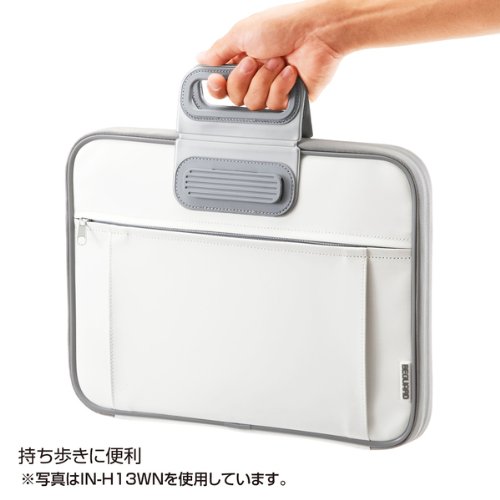 サンワサプライ 衝撃吸収PCインナーケース 15.6型ワイドブラック IN-H16BKNの特徴・詳細 画像