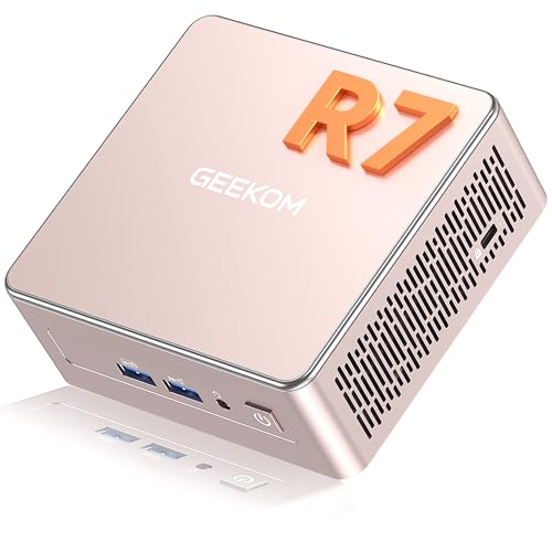 【本格派R7・全アルミボディ】GEEKOM A5 ミニpc AMD Ryzen 7 5825U搭載（3500Uの3倍超え）35dB静音冷却で仕事に集中「3年保証」128GB+10TB SSD（拡張可能）Win11 Pro正規版 日本認証済｜SDカード｜4画面8K同時出力mini pc｜クリエイター/在宅ワークに最適｜2.5G LAN｜超小型PC 16GB+512GB SSD 1