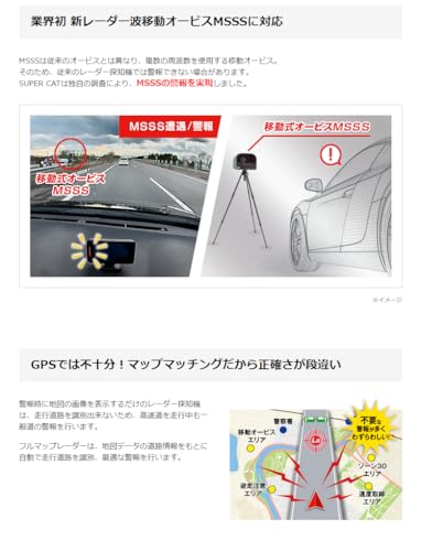 2023年モデル ユピテル レーダー探知機 LS1200L MSSS対応 フルマップ 無線LAN搭載 ワンボディモデルの特徴・詳細 画像