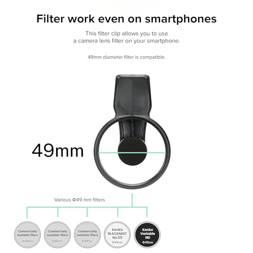 EXAPRO スマートフォン用アクセサリ フィルタークリップ フィルター径 49mm用 クリップタイプ iPhone / Android対応 EXP-FC-01の詳細・まとめ 画像