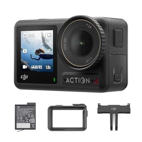 【Amazon限定】DJI アクションカメラ Osmo Action 4 エッセンシャルコンボ 4K/120fps対応 防水アクションカメラ 1/1.3インチセンサー搭載 驚きの低照度性能 10-bit & D-Log M カラーパフォーマンス 長時間駆動の1770 mAhバッテリーの外観・全体像 画像