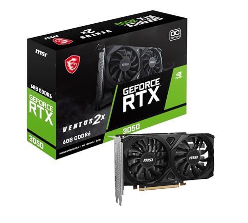 MSI GeForce RTX 3050 VENTUS 2X E 6G OC グラフィックスカード VD8926の外観・全体像 画像