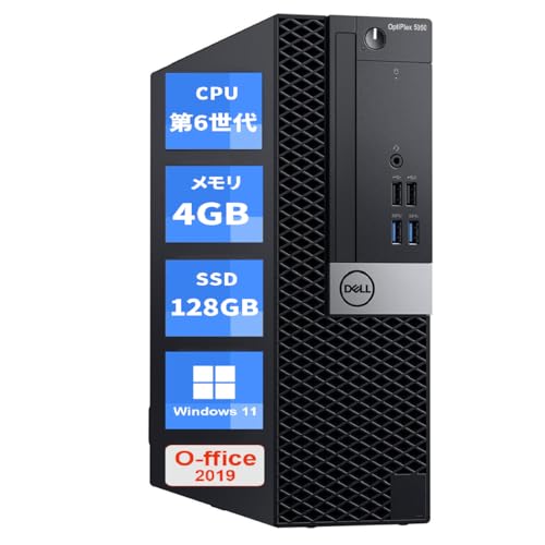 【開封・未使用】デル デスクトップ OptiPlex 5050SFFデスクトップパソコン 高性能第6世代 3.30GHz/Office 2019&windows11 デスクトップ搭載 初期設定済/USB3.1/HDMI/VGA/180日保証 (メモリ4GB+SSD128GB) 1
