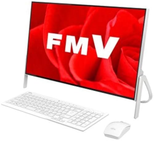 (整備済み品)高性能 多機能一体型パソコン ホワイト FMV ESPRIMO FH77 第7世代 Core i7-7700HQ メモリ8GB SSD128GB+HDD1TB 23.8型1080p FHD 昇降式カメラ搭載 MS Office 2019 Windows 11 (整備済み品)の詳細・まとめ 画像