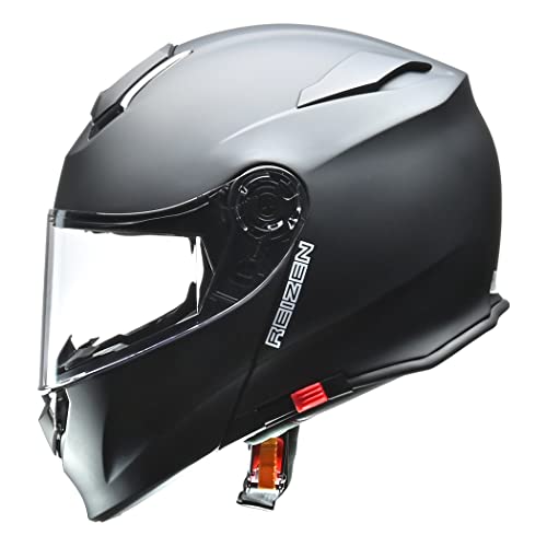 リード工業(LEAD) バイク用 インナーシールド付き システムヘルメット REIZEN (レイゼン) マットブラック LLサイズ (61-62cm未満)の特徴・詳細 画像