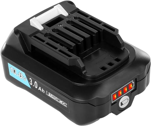 マキタ 10.8v バッテリー BL1015 互換 : マキタ電動工具 BL1015 BL1030 BL1040 BL1050 BL1060 A-59863など リチウムイオン電池 マキタ掃除機 バッテリー 10.8V 3000mAh BL1015Bの外観・全体像 画像