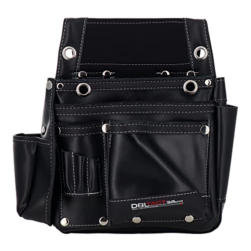 三共コーポレーション DBLTACT 本革卓越 釘袋 2段 墨ツボケース付 ブラック DTL-11-BKの詳細・まとめ 画像