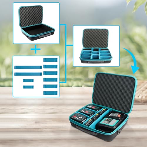 Waitelyバッテリー収納ケース/工具収納ケース マキタバッテリーの整理整頓や保護 充電器や小型工具を対応できる 大容量かつ多機能な収納ケース マキタ10.8ｖバッテリーマキタ18ｖバッテリーマキタ充電器電動工具収納可能（ケースのみ）の特徴・詳細 画像