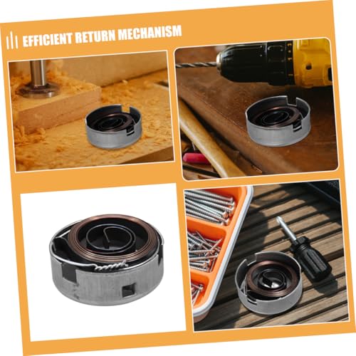 FRCOLOR 2セット ドリルプレス用スチール製コイルスプリング クイルリターンスプリング交換パーツ 1.61×1.61×0.59インチ 電動工具アクセサリの特徴・詳細 画像