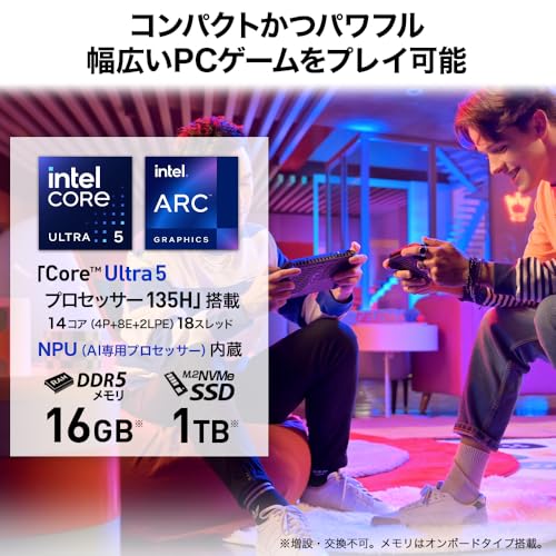 MSI ゲーミング ノートPC Claw 【いつでもどこでもPCゲームを楽しめる】【インテル最新Core Ultra 5＆タッチ対応 120Hz ディスプレイ搭載】 Core Ultra 5 プロセッサー 7 インチ FHD 120Hz フィンガータッチ対応 16GB 1TB Windows 11 Claw-A1M-004JPの特徴・詳細 画像