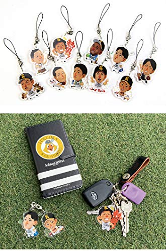 [SmaSmaSweets] テレQ ホークス コラボ スマホ ストラップ [カラー: 6.今宮選手] 携帯 スマートフォン アクセサリ マッカノーズ 選手 ソフトバンクホークス グッズの特徴・詳細 画像