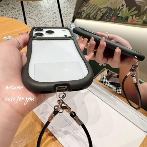 猫耳ケース みみ シンプル 携帯電話ケース スマートフォンアクセサリiphone16e 韓国 くすみカラー シルエット 肉球形サイドボタン 猫好き PC クリア 手にフィット 透明 可愛いおしゃれ シンプルおしゃれ TPU かわいい スマホケース SE 人気 アクキー アクスタ 滑り止め 薄型 軽量 耐衝撃 レンズ保護 便利 猫 ケース 格安 (ブラック, Iphoone 17Pro)の特徴・詳細 画像