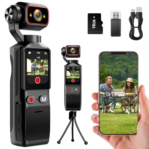 4Kアクションカメラ 小型ビデオカメラ Vlogビデオカメラ ウェアラブルカメラ小型 手ブレ補正 WiFi スマホ連携 1.69タッチモニター搭載 160度広角小型ボディカメラ 180°回転レンズ 5h稼働 暗視機能【16Gカード付属】256GB対応 上書き録画 縮時撮影 早い動きの撮影 Vlog/旅行/アウトドア/スポーツカメラ/ペット 記録用 携帯便利 1