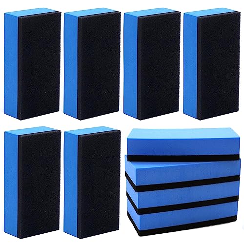 塗り込み用スポンジ 10個セット 洗車スポンジ コーティング 塗り込み スポンジ 洗車用品 車 バイク 洗浄 メンテナンス お手入れ (二層構造) 1