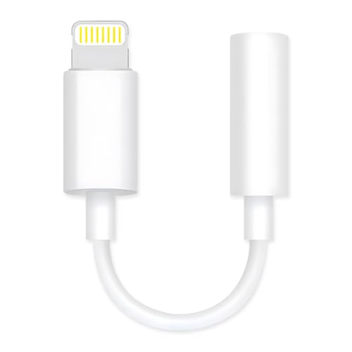 iphone イヤホン 変換アダプタ【2026MFi強化版】lightning イヤホン 変換 3.5mm ライトニング イヤホン 変換 内蔵DAC HiFi音質 48ビット/96 KHz 音楽再生 Phone接続アダプタ IOS26対応 iPhone14/13/12/11/Xs/Xs max/Xr/X/8/8plus/7/7plusに対応 1