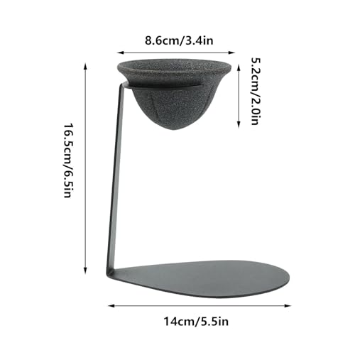 セラミックティーストレーナー、14x16.5cm 陶器製茶漉し、スタンド付き茶こしコーヒーフィルター、セラミック 茶こし、茶 こし セ ラミック、高精度で再利用可能 玄人、大人、飲料愛好家、カフェ、バー、家庭、ホテル、レストラン向けの詳細・まとめ 画像