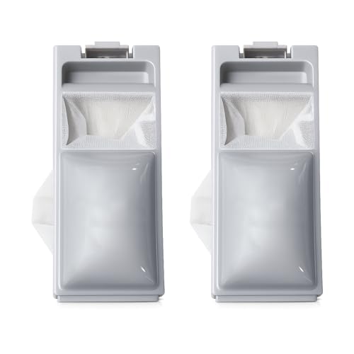 洗濯機糸くずフィルター ハイアール対応 Haier洗濯機用糸くずフィルター JW-C/JW-Kシリーズに対応 クズ・ホコリ・髪・ペットの毛 濾過ネット ゴミ取りネット (2点セット)の外観・全体像 画像