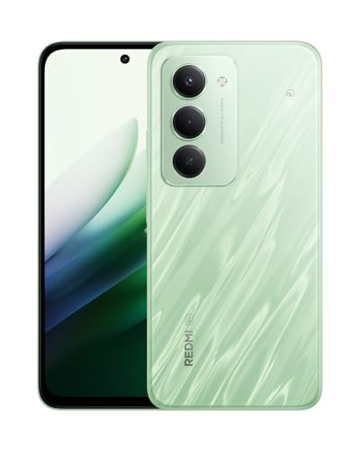 シャオミ(Xiaomi) SIMフリースマートフォン REDMI 15 5G 8+256GB 7000mAh 大容量バッテリー 33Wチャージ 5G対応 6.9インチFHD NFC/FeliCa対応 Snapdragon 6s Gen3 5000万画素AIカメラ IP64防滴防塵 docomo/au/SoftBank/Rakuten Mobile 回線対応 リップルグリーンの外観・全体像 画像