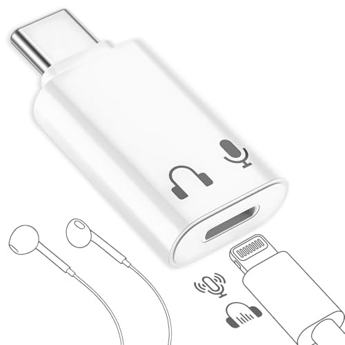 ライトニング タイプc 変換【2026新版】usb c 変換アダプタ タイプc イヤホン音声通話 マイク リモコン機能をサポート TPE素材 軽量で携帯に便利 iPhone17/16/15に対応（充電およびデータ転送は非対応） 1