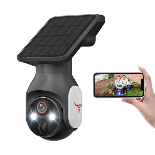 2K 防犯カメラ 屋外 ソーラー 高効率ソーラー充電 監視カメラ 一体型 フルワイヤレス Wi-Fi対応 電源不要 360°広角撮影 カラー暗視 IP65防水・防塵 双方向通話 遠隔操作 動体検知 人体検知 リアルタイム通知 クラウド録画 自宅・庭・玄関・駐車場・店舗に最適 Q20-d6 1