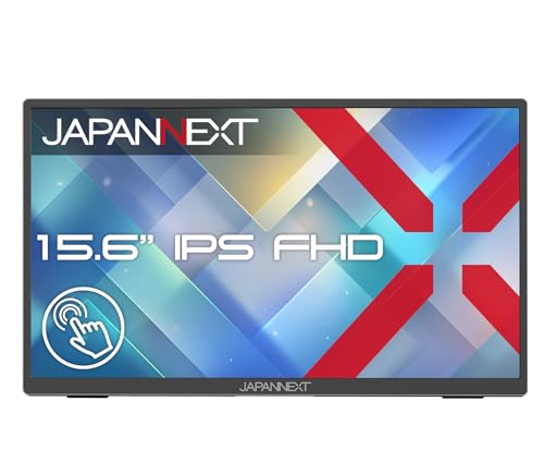 JAPANNEXT 15.6インチ IPSパネル搭載 10点マルチタッチ対応 フルHD(1920×1080)解像度 モバイルモニター JN-MD-IPST156FHD HDMI USB-C HDR 自立式キックスタンド搭載 ソフトケース同梱【2年保証】 1