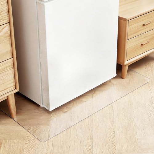 冷蔵庫 マット エンボス加工 PVC 透明 床保護シート 53x62cm 厚さ2.0mm キズ防止 凹み防止 冷蔵庫マット 汚れ防止 滑り止め はカスタマイズ可能です 1