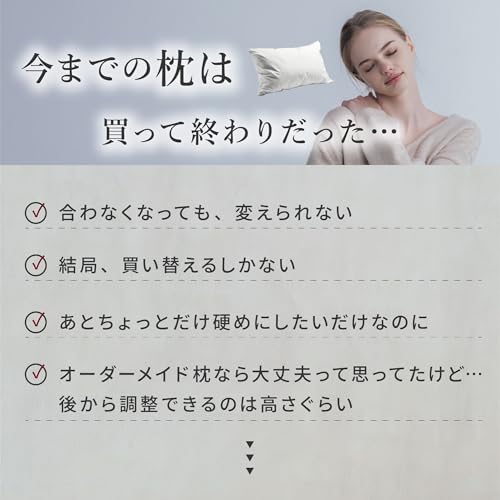 枕 首が痛くならない NERUS フリーメイド枕 人気 快眠 低反発枕 低め 高め 高さ調整 硬さ調節 肩 首 枕 横向き 横向き寝 枕 肩こり 首こり いびき防止 まくら 丸洗いOK 通気性 うつぶせ寝 横寝 寝返り makura QQT001 (ホワイト)の特徴・詳細 画像