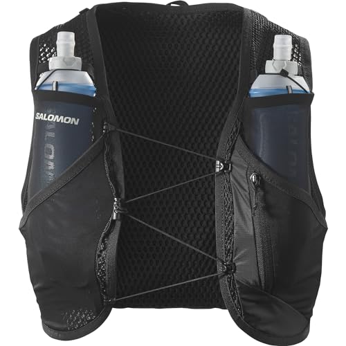 SALOMON(サロモン) ハイドレーション ベスト リュックサック バックパック ACTIVE SKIN 8 SET (アクティブ スキン 8 セット) BLACK/METAL M 1