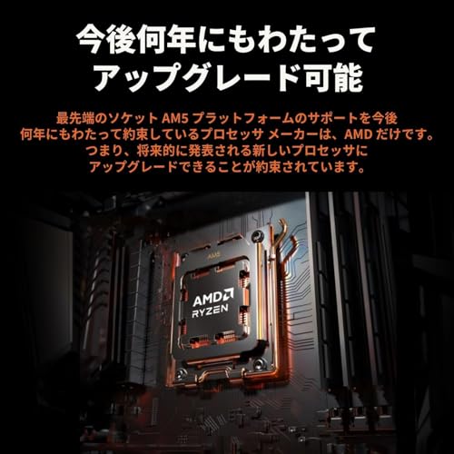 【Amazon.co.jp限定】AMD Ryzen 7 9850X3D, without Cooler AM5 4.7GHz 8コア / 16スレッド 104MB 120W 正規代理店品 100-100001973WOF/EW-1Yの特徴・詳細 画像