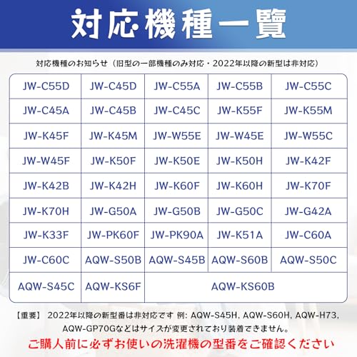 洗濯機糸くずフィルター ハイアール対応 Haier洗濯機用糸くずフィルター JW-C/JW-Kシリーズに対応 クズ・ホコリ・髪・ペットの毛 濾過ネット ゴミ取りネット (2点セット)の特徴・詳細 画像