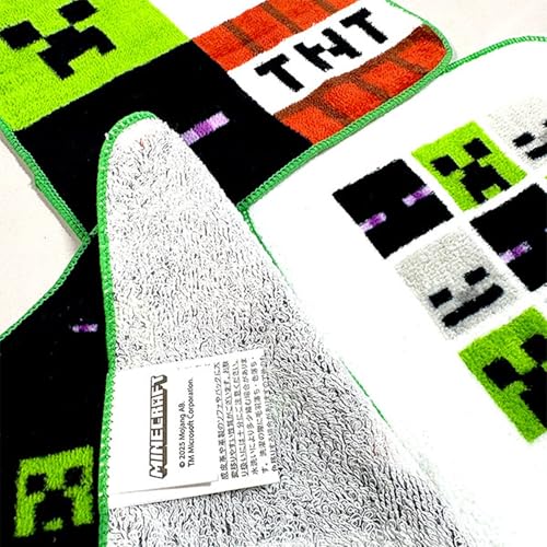 ミニタオル 3枚セット マイクラ 4分割 マインクラフト プチタオル MINECRAFT セット品の特徴・詳細 画像