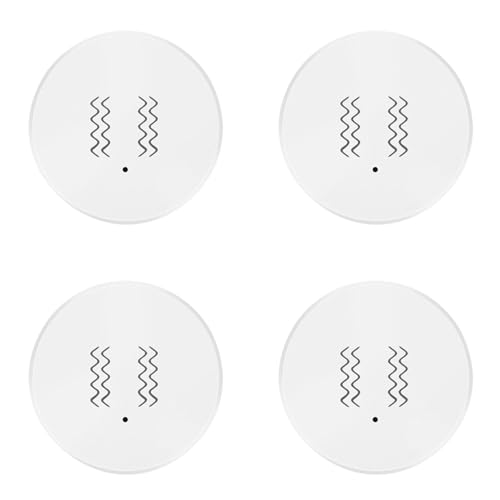 Lychae 4X Tuya ZigBee スマート振動センサー リアルタイム監視 ドア窓検知アラーム スマートセキュリティ保護センサー 1