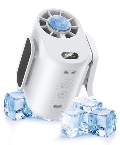 腰掛け扇風機 超高速暴風【業界最新型冷却プレート付き・-30℃瞬間冷却・10000mAh大容量】ベルトファン 1台多役 傘取り付け/首掛け/手持ち/卓上/腰掛け 携帯扇風機 199段階風力調節 腰掛けファン 最長72時間持続 LED表示 腰掛けエアコン 軽量 小型 持ち運び 静音 扇風機 熱中症対策 暑さ対策 通勤 通学 スポーツ観戦 農作業 花火大会 山登り 旅行用 ストラップ付きWhiteの外観・全体像 画像