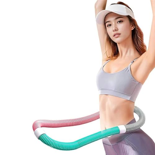 フラフープダイエット用 フラフープ ダイエット ソフトフラフープ 1.3kg・周囲長 1.8m ポリエステル素材 静音 ダイエット向け ウエスト/背中/脚/胸エクササイズ 室内/公園用 男女兼用の外観・全体像 画像