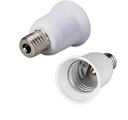 口金変換アダプター E17-E26口金変換アダプター E17 E26 変 換ソケット 電球用ソケット 200度耐熱 最大仕事率200Ｗまで 口 金 が小さいE17から,大きいE26に変更して使う 難燃性材料 熱に強い 取付簡単 屋内用 (1個入り) [並行輸入品] 1
