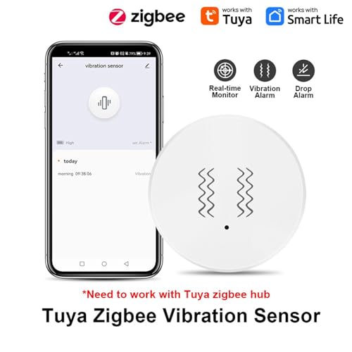 Lychae 4X Tuya ZigBee スマート振動センサー リアルタイム監視 ドア窓検知アラーム スマートセキュリティ保護センサーの詳細・まとめ 画像