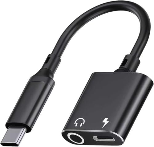 タイプc イヤホン 変換 【ハイレゾ音質】usb c 変換アダプタ HiFi音質 DAC搭載 急速充電 音楽再生 通話可能 音楽調節 iPhone17/16/iPad シリーズおよびAndroidデバイスなどのType-Cデバイスに対応の外観・全体像 画像
