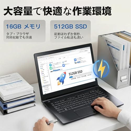 【整備済み品】Dynabook ノートパソコン office搭載,15.6インチ 中古 パソコン Core i5 16GB メモリ 512GB SSD,高性能 ノートpc Windows 11 カメラ搭載,業務用 laptop 在宅ワーク 学生向 日本語キーボード搭載の特徴・詳細 画像