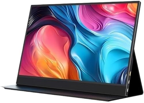 モバイルモニター 15.6インチ 1920*1080 モバイルディスプレイ ポータブルモニター IPS液晶パネル 非光沢画面 薄型 軽量 (ガンメタ)の外観・全体像 画像
