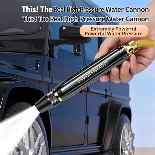 高圧スプレーヘッド 家庭用 ブースターノズル付き 高圧水鉄砲 洗浄 洗車 散水ノズル 取り付け簡単 軽量 持ち運び便利 人気 多機能 掃除 洗車 園芸 ガーデニング 家庭用 業務用 プレゼント ギフト 贈り物 (高圧ノズル) [並行輸入品]の詳細・まとめ 画像
