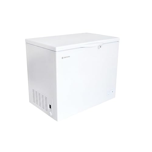 冷凍庫 250L 家庭用 業務用 ノンフロン チェストフリーザー 鍵付き 上開き バスケット付き 温度7段階調節 ストッカー 冷凍 キャスター付き 省エネ 冷凍冷蔵庫 静音 大容量 食品 冷凍食品 キッチン家電 (250L ホワイト)の外観・全体像 画像