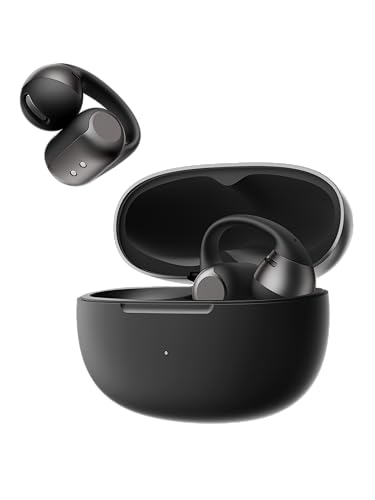 SHOKZ OpenDots 2 イヤーカフ ワイヤレスイヤホン オープンイヤー イヤホン アップグレードされたDolby Audio 最大40時間再生 Bluetooth 6.1 IP57防塵防水 AIノイズリダクション通話 音漏れ抑制 ソフトシリコーン素材 EQカスタマイズ タップ・つまみ操作 仕事/スポーツ向け ワイヤレス充電対応 マルチポイント接続 左右の区別なし シルキーブラック 1