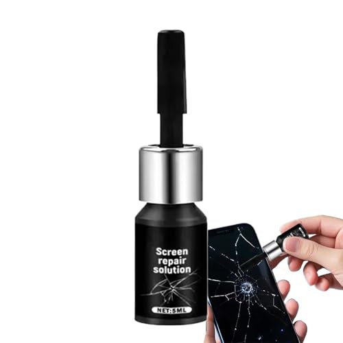 ガラス補修液 5ml スマホ画面修復液 UV硬化レジン 携帯電話スクリーンガラス修理キット 液体 迅速修理 ひび割れ補修 傷消し 画面修 理 固化膜付き キズ除去 透過性 液晶保護 擦り傷 タブレット 曲面 湾曲画-面 自主メンテナンス スマホ修 理の外観・全体像 画像